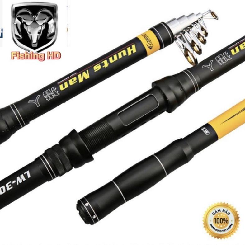 Cần Câu Máy HuntsMan LW 2m1 - 3m6 Cần Câu Máy Rút Siêu khỏe CC23 đồ câu FISHING_HD