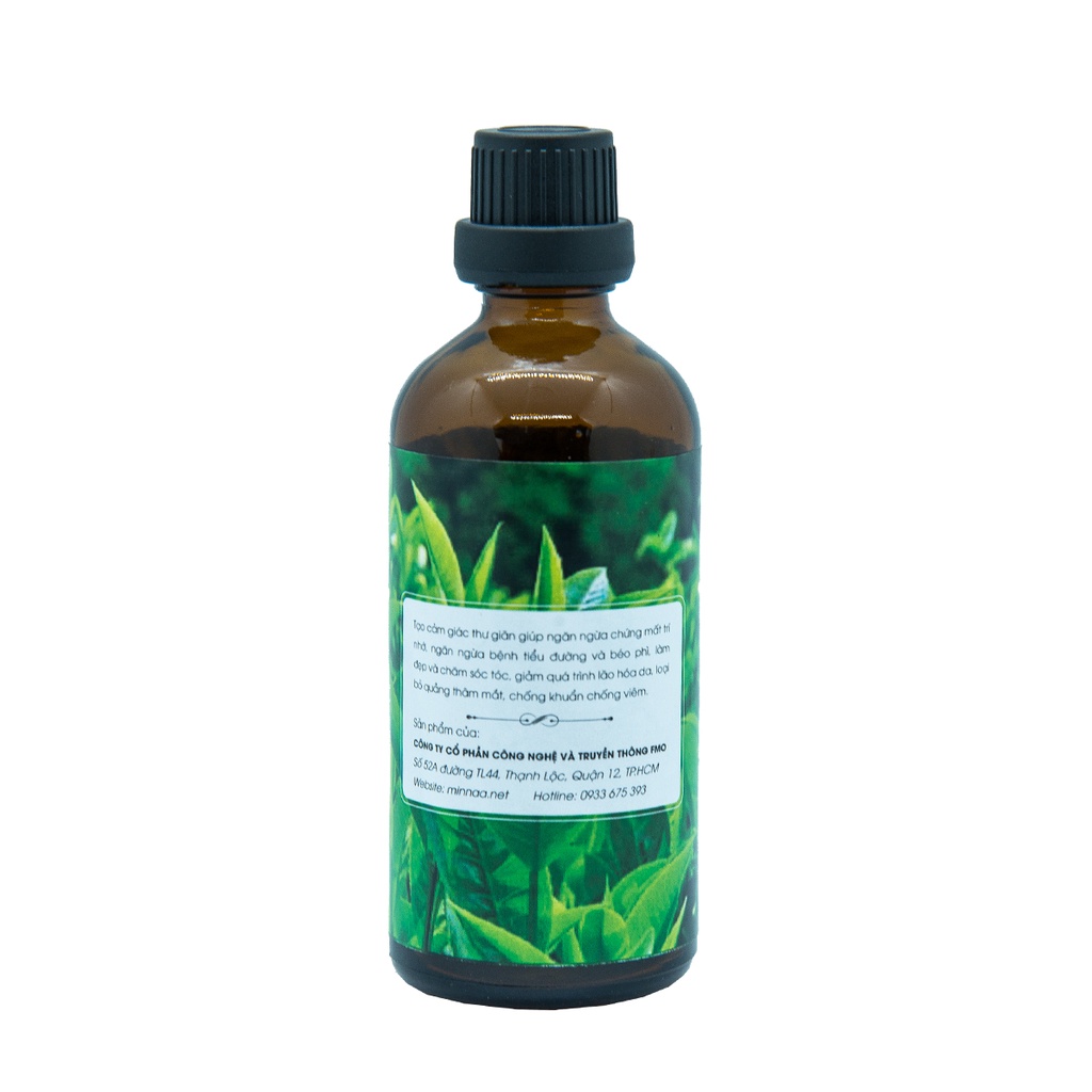 [Chai lớn giá rẻ] Tinh dầu Trà xanh 100ml thơm phòng khử mùi hiệu quả thương hiệu Minnaa