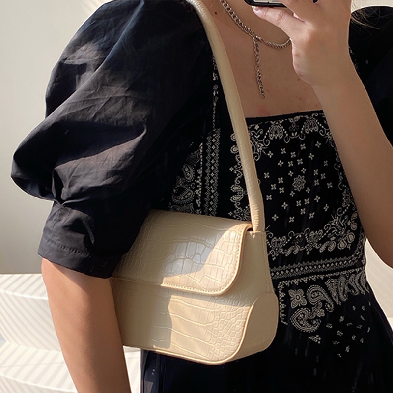 Túi Xách Đeo Vai Họa Tiết Da Cá Sấu Cao Cấp Thời Trang Dành Cho Nữ