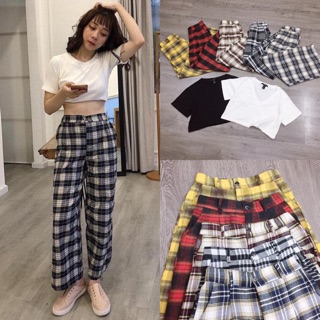 Quần ống rộng nhiều culottes lưng thun ulzzang