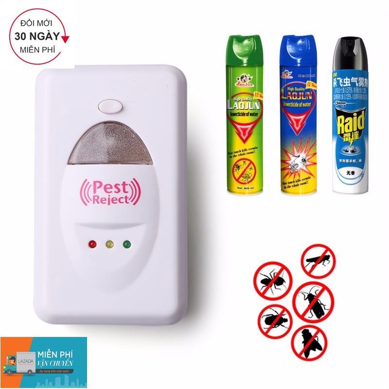 Máy Pest Reject Đuổi Muỗi ,Kiến,Gián, Chuột,