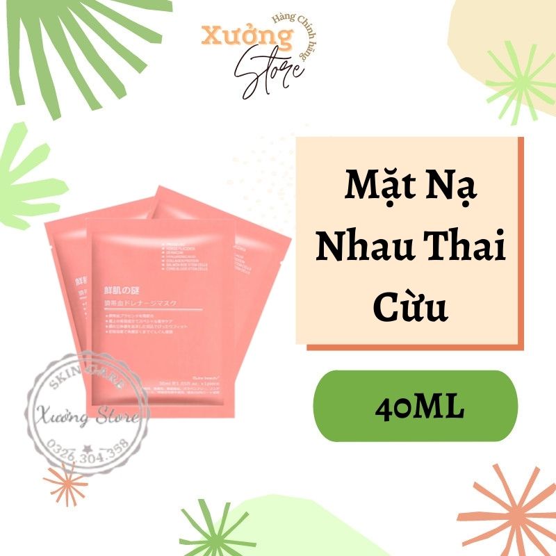 [Chính Hãng 100%] Mặt nạ nhau thai cừu - Nhật Bản - Sản phẩm chăm sóc da mặt đình đám cung cấp Collagen trẻ hóa làn da