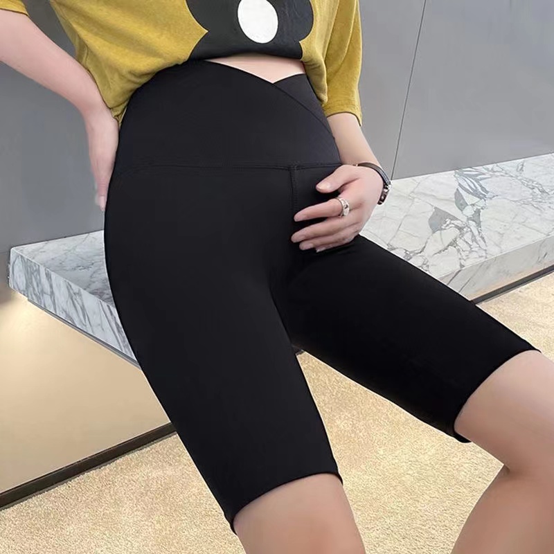 MomKids High Quality Plus Quần Legging Lửng Co Giãn Dành Cho Bà Bầu