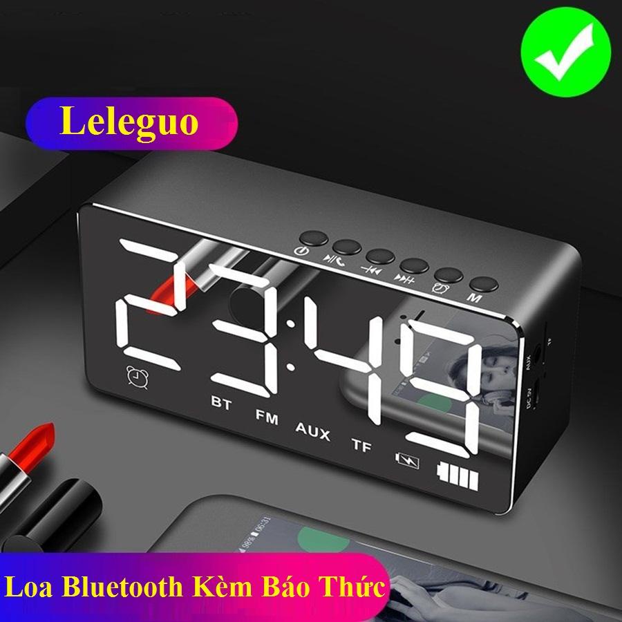 Loa Bluetooth Kèm Báo Thức Leleguo Công Xuất Lớn, Âm Bass Trong, Thời Lượng Pin Trâu Và Dễ Dàng Mang Theo Đi Bất Kỳ Đâu