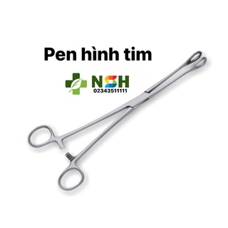 ❤Panh pen kẹp hình tim, Pen kẹp tim,panh pen kẹp bông băng thẳng có răng 25cm pakistan