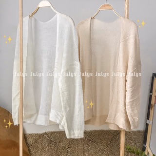 Áo cardigan len mỏng (ảnh thật)