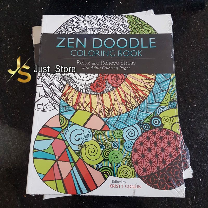 Sách tô màu IMPORT Zen DOODLE cho người lớn