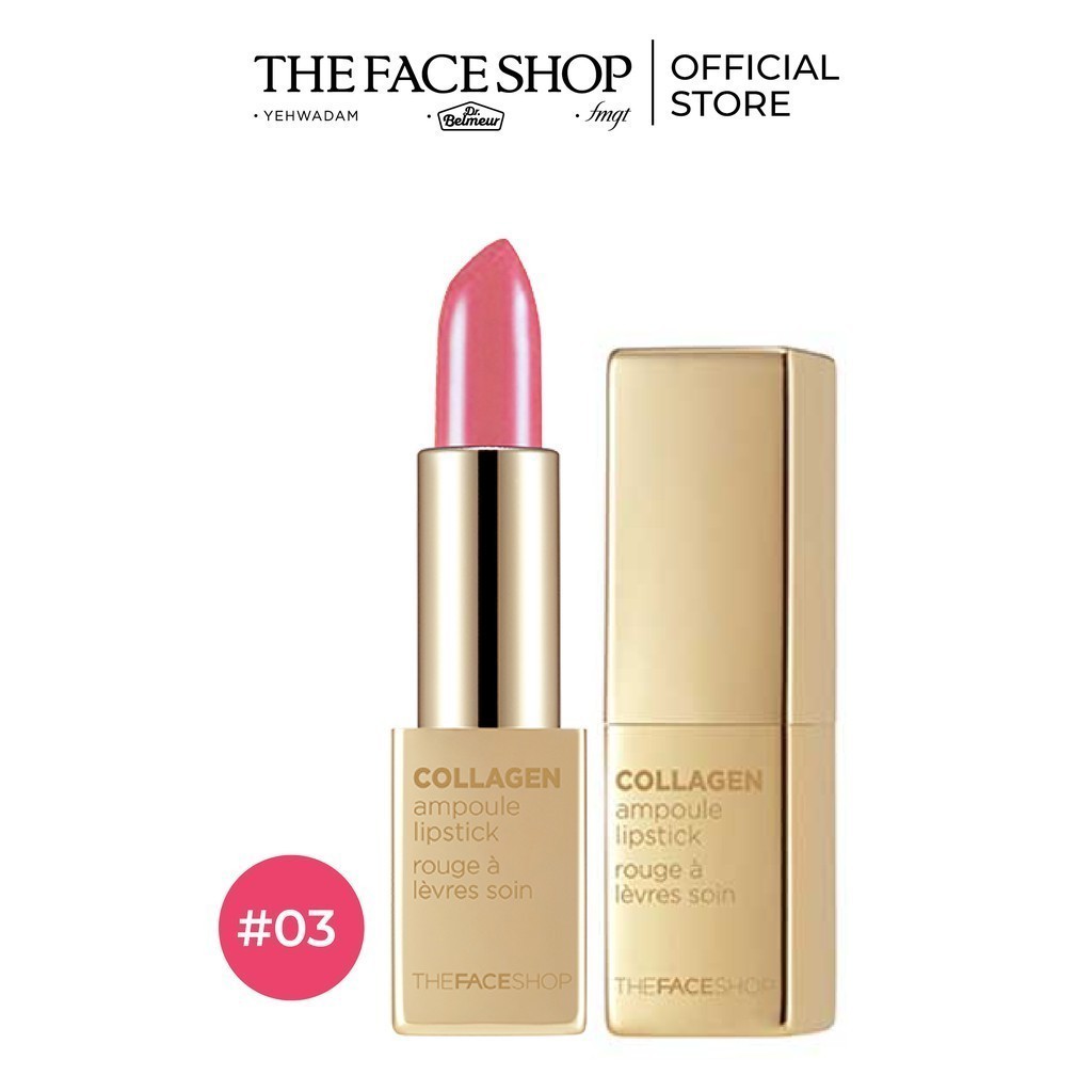 Son Môi Trang Điểm TheFaceShop Collagen Ampoule Lipstick 3.5g