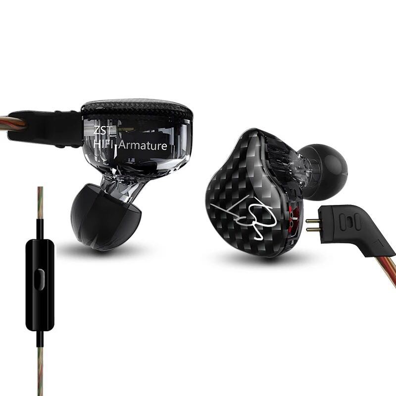 KZ ZST 1DD 1BA Heavy Bass Earphone HiFi Headset 4 Core Cable KZ ZSN PRO ZSTX ZS10 ES4 ZSX ES4 EDX ES3 ZAX AS16 AS12