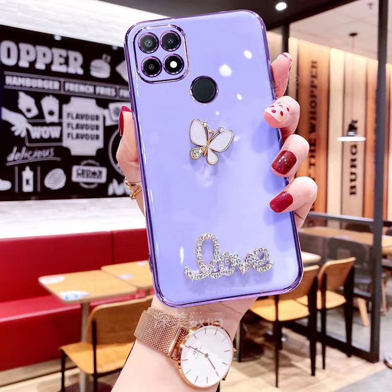 Ốp Điện Thoại Mạ Điện Cho OPPO A5 A3S A12E A15 A15S A7 A5S A12 A59 A79 F5 A31 2020 A83 A92 A52 A9 2020 A5 2020 A55 4G