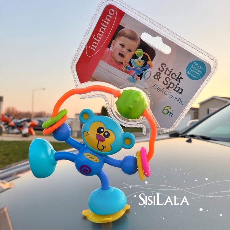 Đồ chơi Infantino khỉ con nhào lộn cho bé 6m+