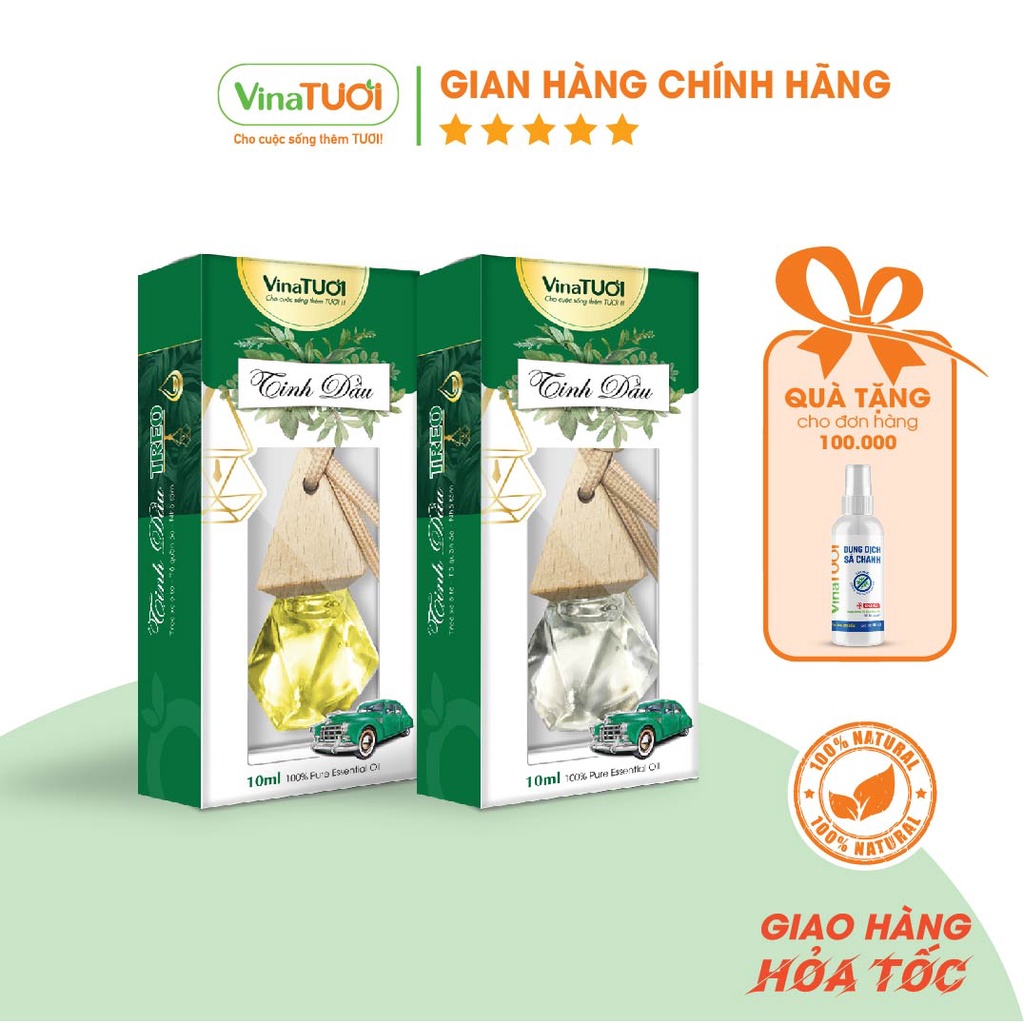 Tinh dầu lọ treo VINA TƯƠI TREO trong xe hơi, tủ quần áo, treo phòng