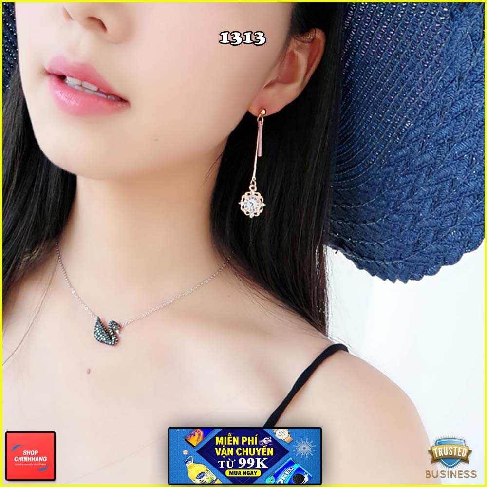 BÔNG TAI NỮ DÁNG DÀI MẶT ĐỒNG HỒ CỰC LẠ PHONG CÁCH - CH1313