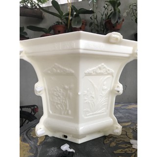 Khuôn đúc chậu cảnh 6 cạnh 31cm