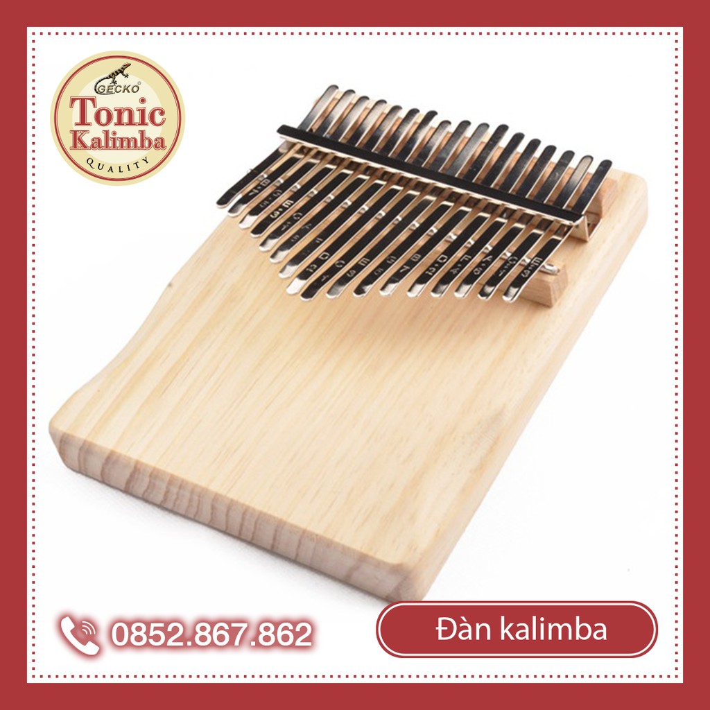 Đàn kalimba Tonic 17 phím gỗ cây keo cho bạn mới tập chơi WH-M17