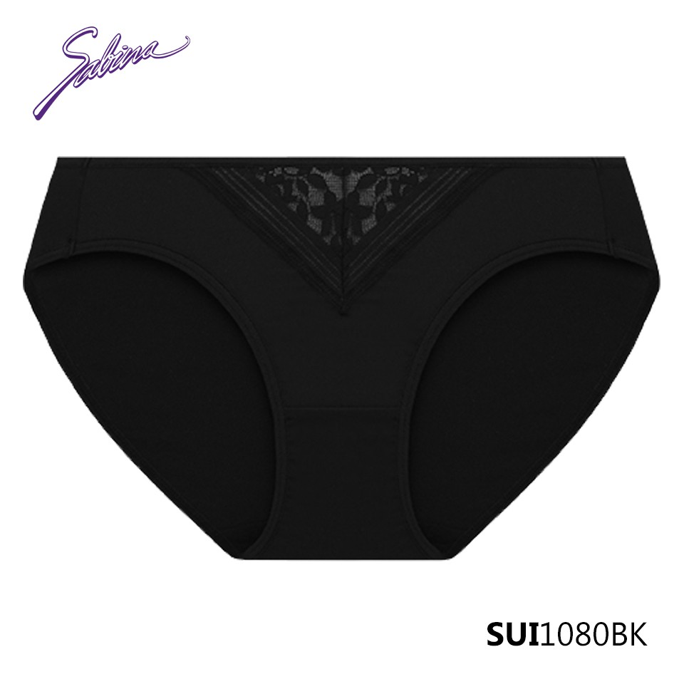 Combo Áo Lót Mút Dày Tạo Khe Chữ V Không Gọng Và Quần Đồng Bộ Màu Đen Mordern V Wireless By Sabina SBI1080BK+SUI1080BK | BigBuy360 - bigbuy360.vn