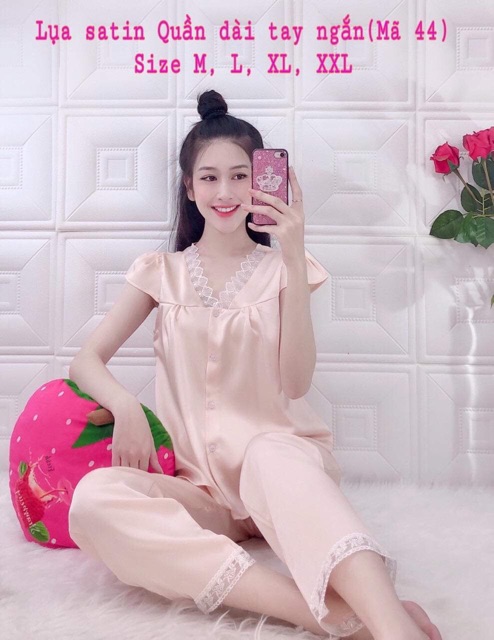 Lụa satin tay ngan tieu thu size dai 80kg | BigBuy360 - bigbuy360.vn