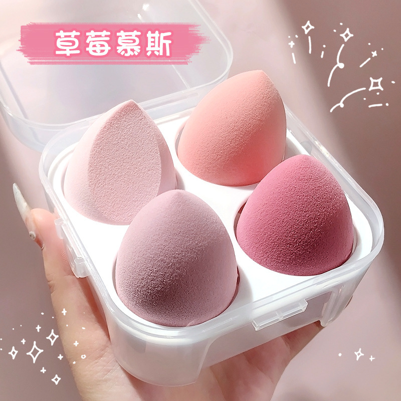 [Hàng mới về] Set 4 Mút Trang Điểm Mềm Mịn Tiện Dụng Chất Lượng Cao