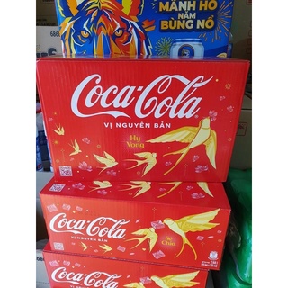 thùng 24 lon nước ngọt Cocacola phiên bản Tết 2023 -lon cao 330ml