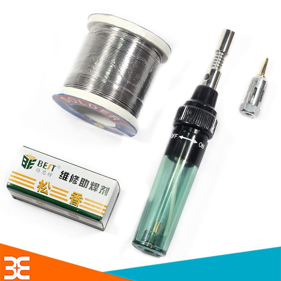 Combo Máy Hàn Khò Gas MT-100 + Cuộn thiếc SOLDER OK-100g + 01 Nhựa Thông Hộp