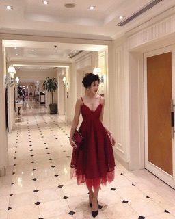 Váy voan ren xoè tiểu thư (ẢNH THẬT Ở CUỐI)