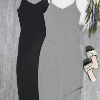 [THANH LÝ SHOP] Đầm thun maxi body xẻ tà