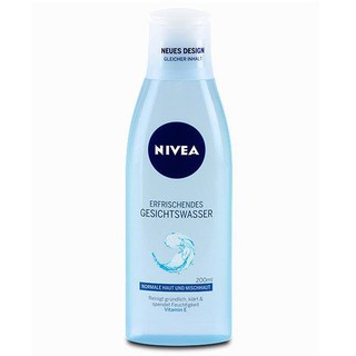 Toner, Nước hoa hồng Nivea Gesichtwasser cho da thường và hỗn hợp, hàng Đức