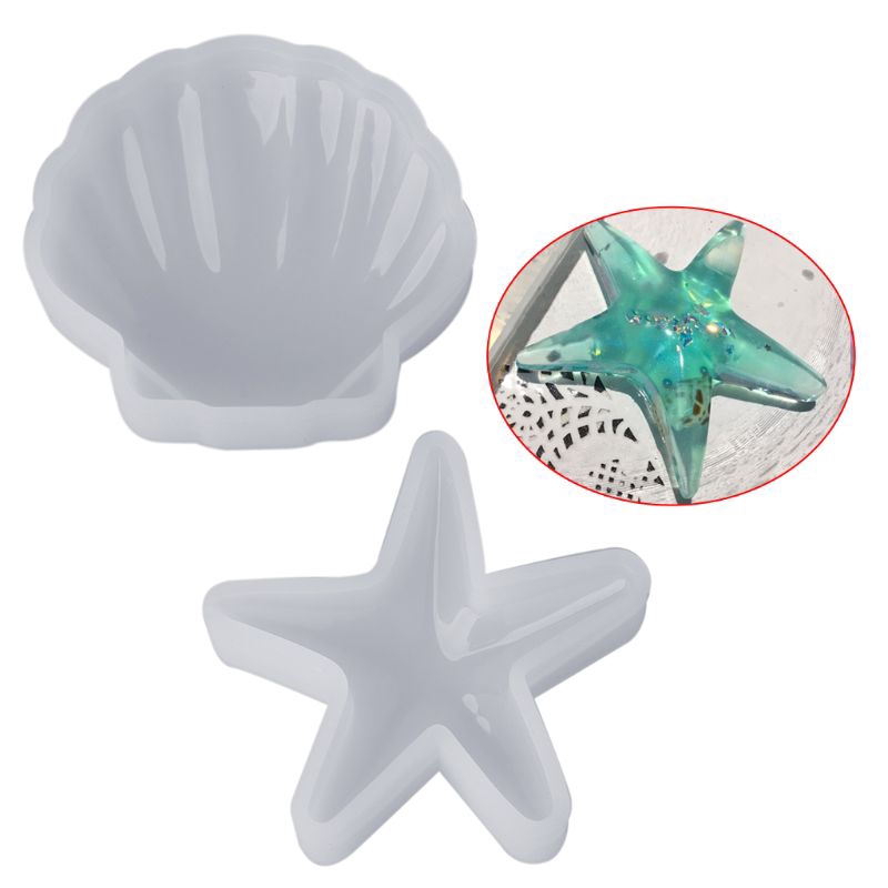 Khuôn silicon tạo hình vỏ sò trang trí bánh