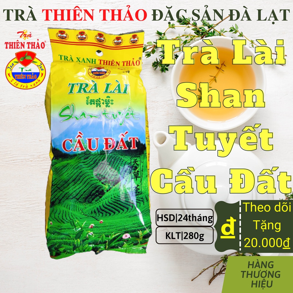 Trà lài Thiên Thảo Shan tuyết Cầu Đất 280g đặc sản Đà Lạt_HÀNG CÔNG TY