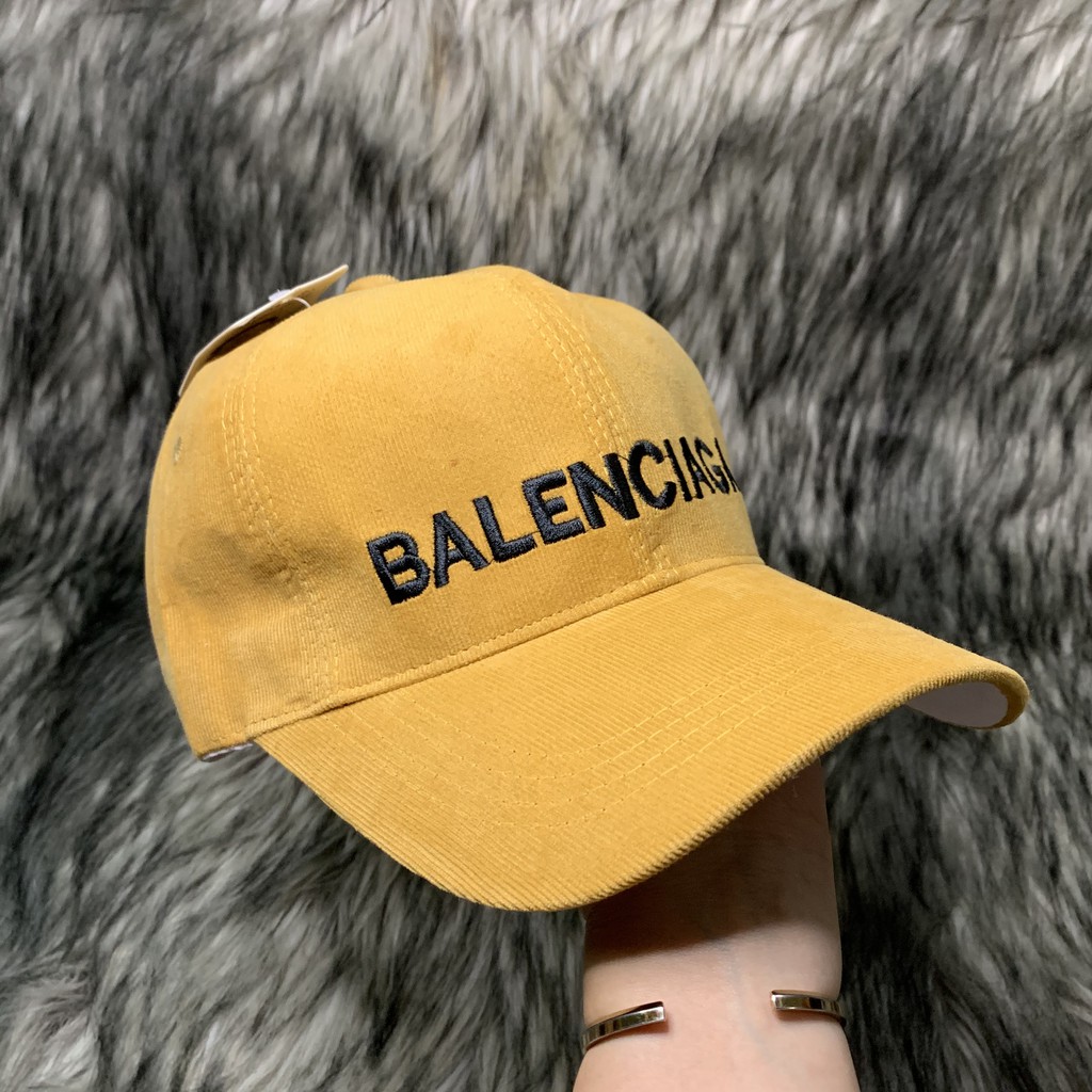 Nón Kết Ulzzang Vải Nhung Nỉ Thêu Logo BalanCiaga S026 [Ảnh Tự Chụp]