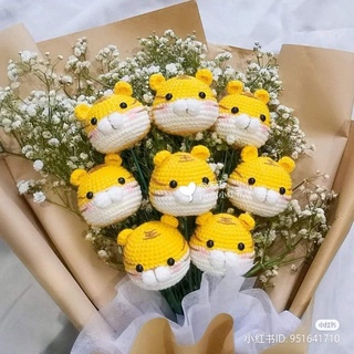 Hoa len hổ con handmade
