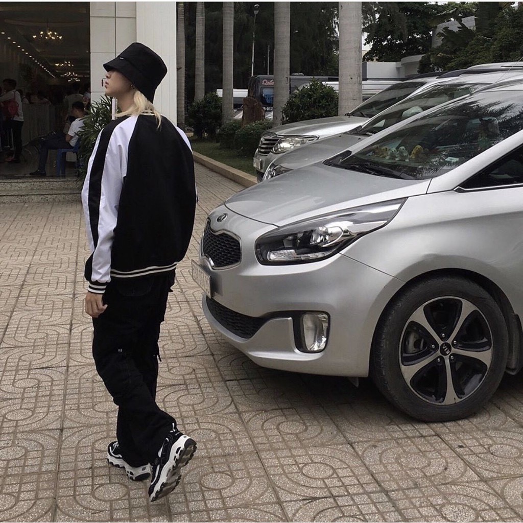 ÁO KHOÁC DÙ BOMBER UNISEX RỒNG ĐEN THÊU THE 1992 | BigBuy360 - bigbuy360.vn