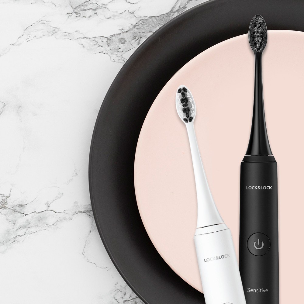 Bàn chải đánh răng điện Lock&Lock sạc không dây ENR346 có đầu chải thay thế - BABYHOPSG