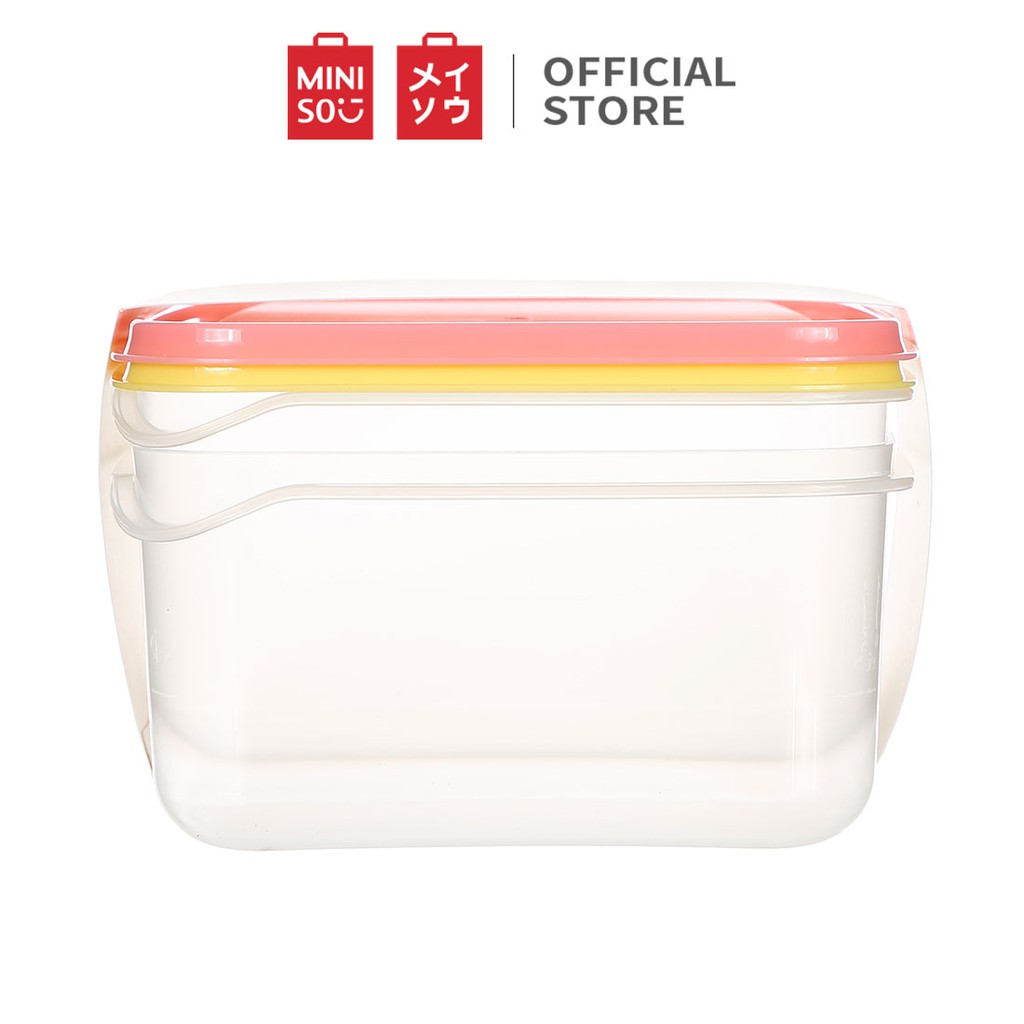 Bộ 2 Hộp nhựa Miniso 1900ml (Giao màu ngẫu nhiên) - Hàng chính hãng