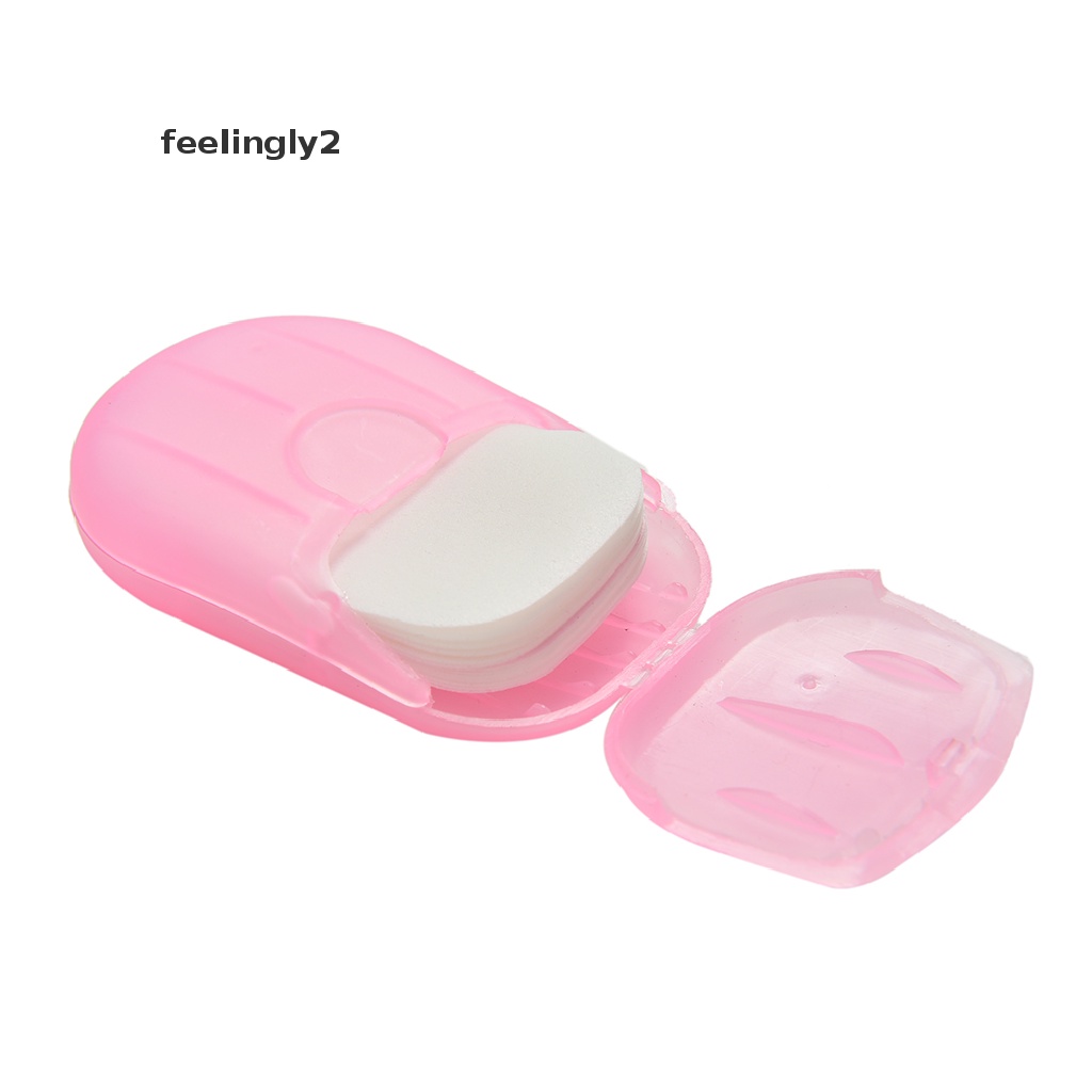 1 Hộp Giấy Xà Phòng Rửa Tay Tạo Bọt Có Mùi Thơm Tiện Dụng Khi Đi Du Lịch