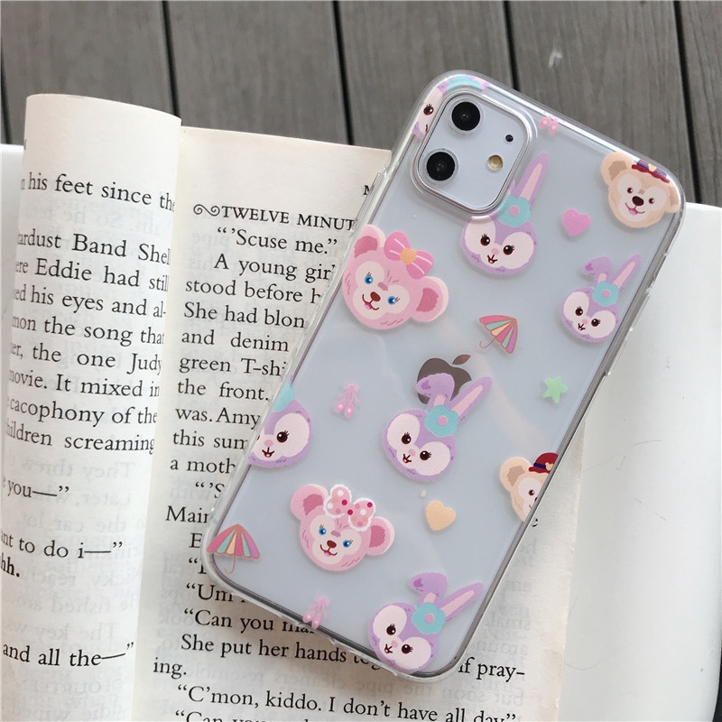 Ốp điện thoại dẻo họa tiết thỏ Stella Lou hoạt hình cho iPhone 6 6s 7 8 Plus X XS XR XSMAX 11 Pro Max | BigBuy360 - bigbuy360.vn
