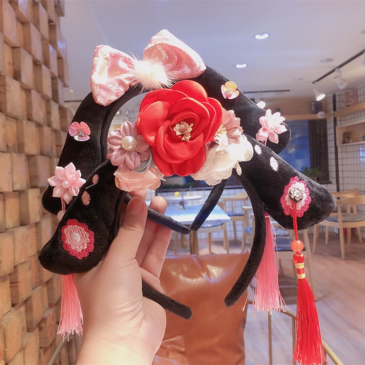 Phụ Kiện Tóc Phong Cách Truyền Thống Dễ Thương Dành Cho Bé Gái