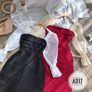 Bigsize Áo dài xếp li AD17