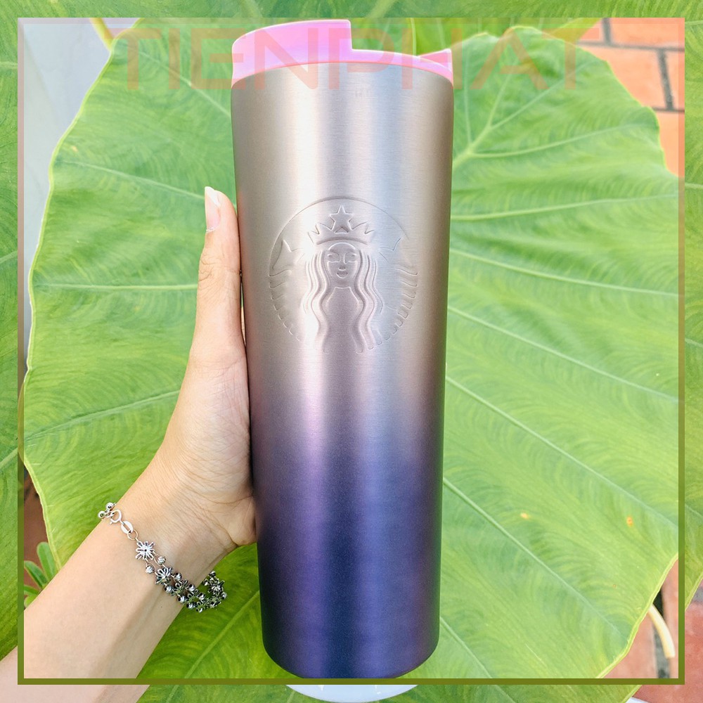 Bình Nước Giữ Nhiệt Starbucks Ombre 500ML B230 (Ảnh thật)