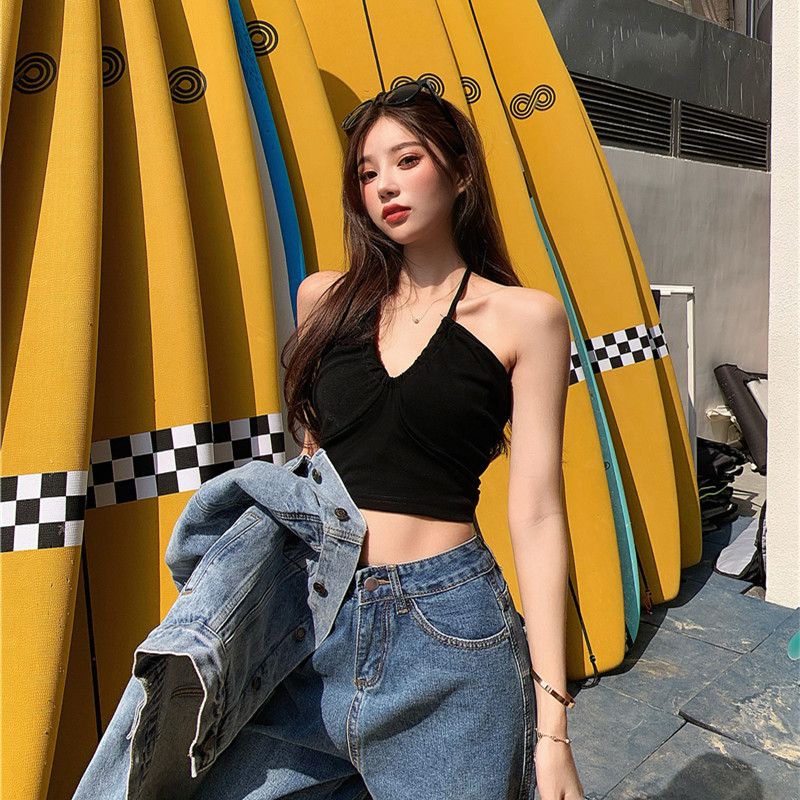 Áo Croptop Rút Dây Tạo Nhún Ngực