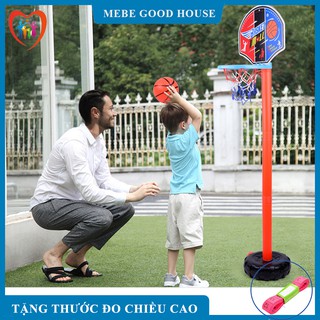 Đồ chơi trẻ em, bộ đồ chơi bóng rổ cho bé có tặng kèm bóng và bơm . giúp bé phát triển chiều cao