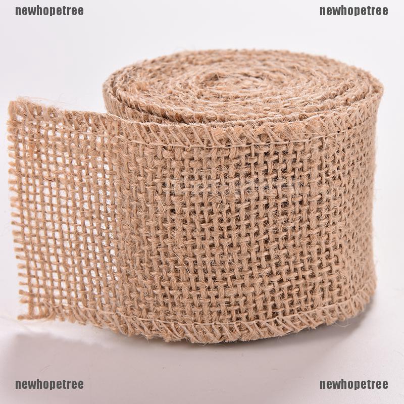 Cuộn dây ruy băng vải bố tự nhiên dùng trang trí