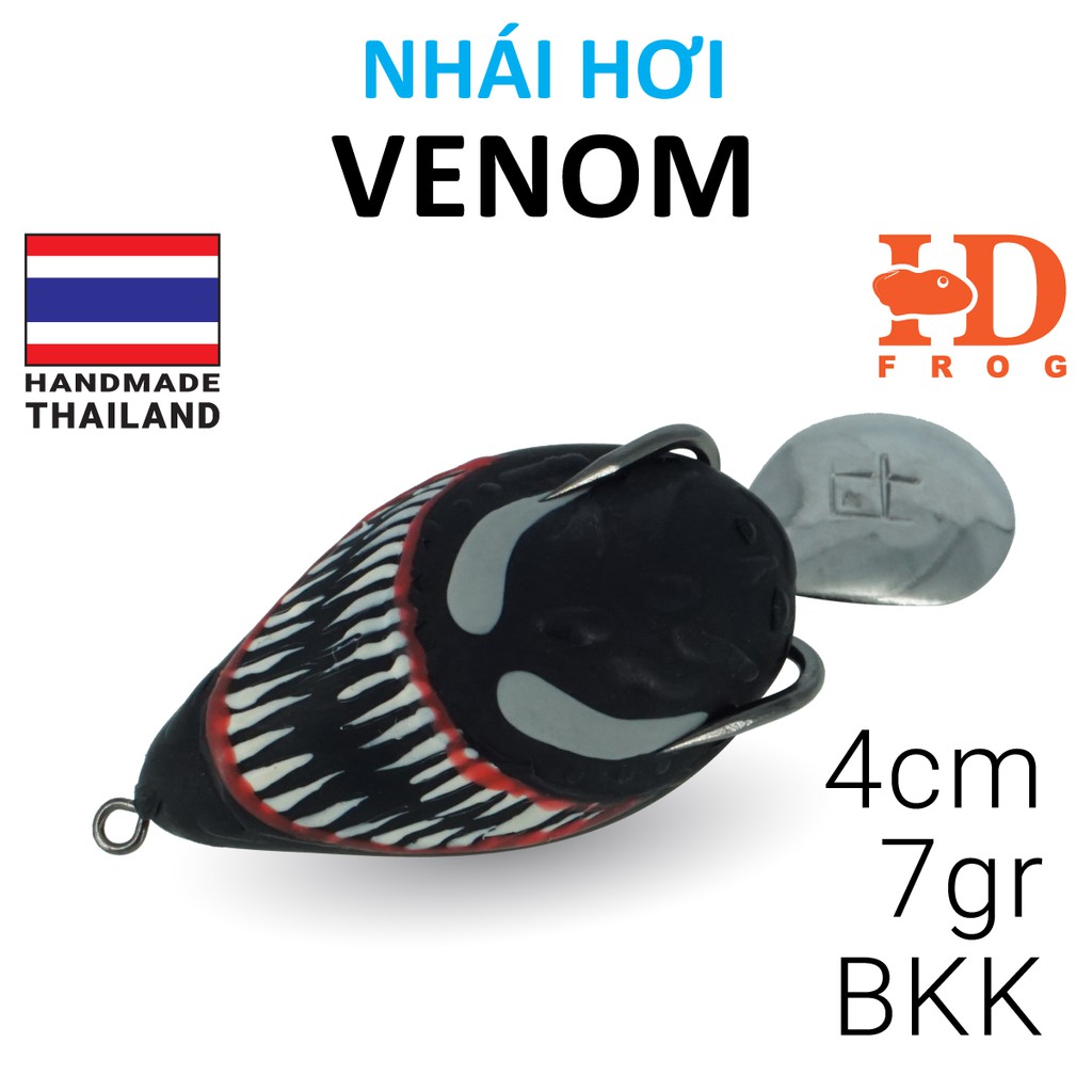 NHÁI HƠI VENOM THÁI LAN - MỒI CÂU CÂU LURE CÁ LÓC - 4CM/8GR