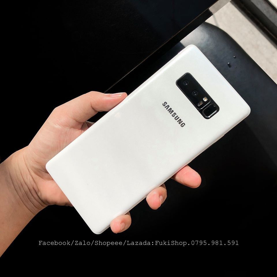 Tấm Dán Skin FULL Viền Matte White Pearl Note8 Note9 Note10 Note10+ Note10Lite ZFlip S20 S20Ultra S20+ S10 A70