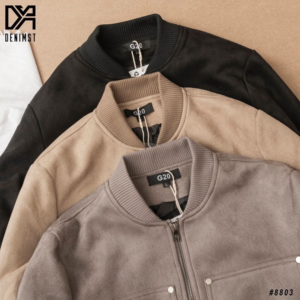 Áo bomber da lộn DENIMST 8803 | BigBuy360 - bigbuy360.vn