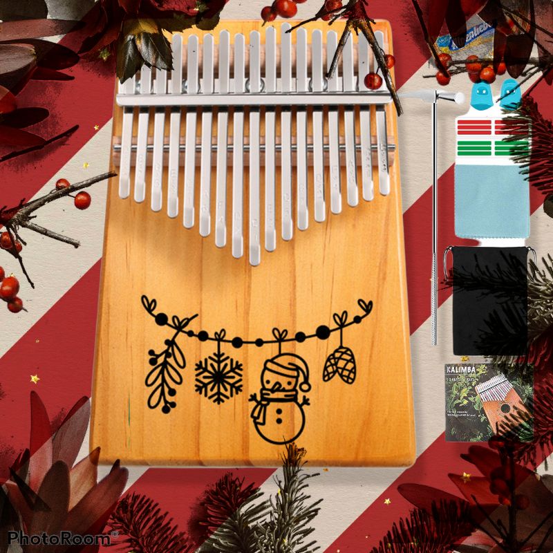 Đàn kalimba giáng sinh merry christmas phiên bản giới hạn Tonic- GS001 Hàng chính hãng Tặng kẹo Alpenliebe cho bé