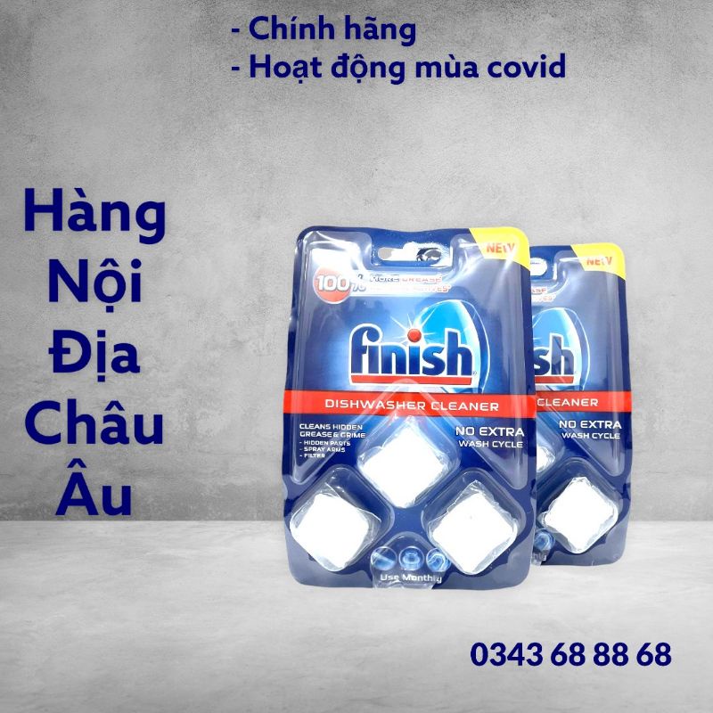 Bộ sản phẩm vệ sinh máy rửa bát Finish