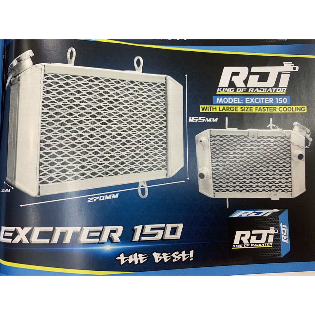 KÉT NƯỚC NHÔM LỚN RDT dành cho EX 135 / EX150 / Winner / Sonic / Raider Fi / Satria