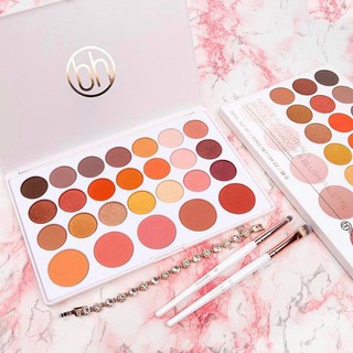 Bảng phấn mắt nouveau neutrals - 26 color shadow & blush palette bh cosmetics