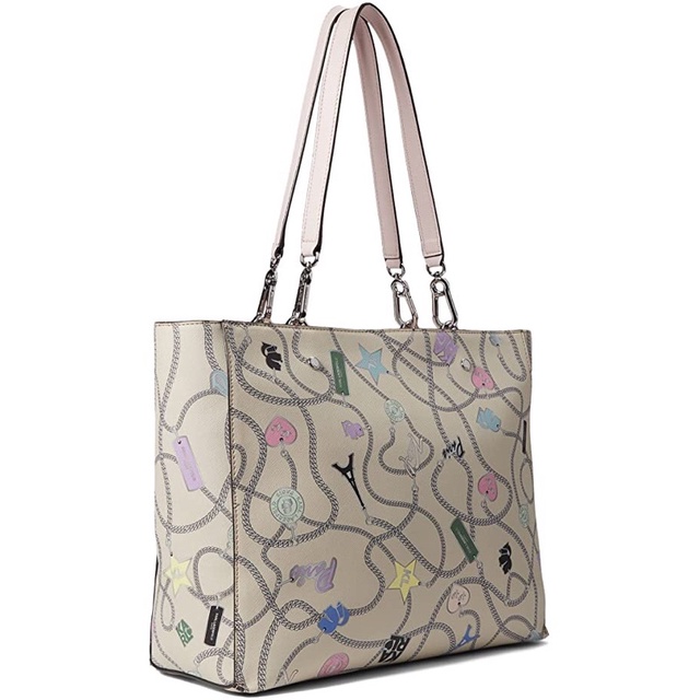 TÚI ĐEO VAI ADELE TOTE KARL LAGERFELD PHÁP MÀU KEM - AUTHENTIC